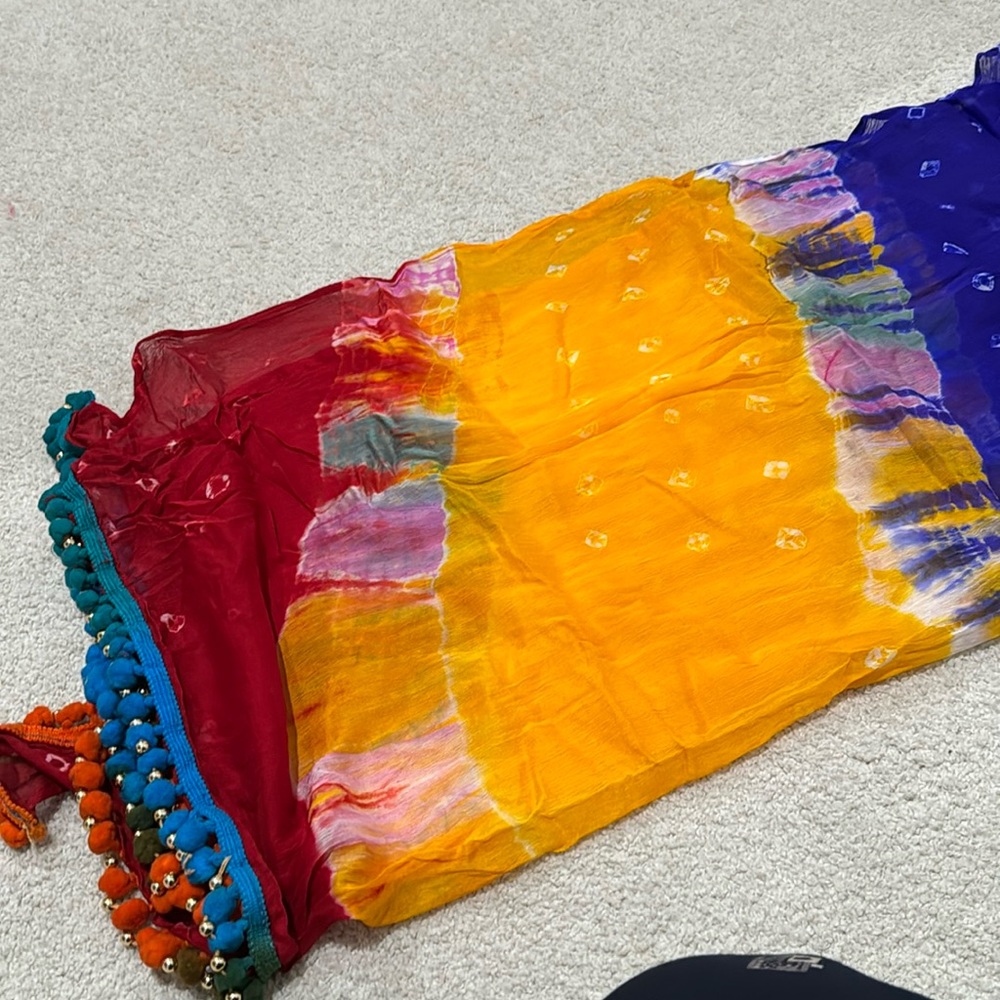 Brand new tie die georgette dupatta